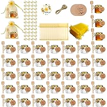 Ahhute Paquet de 20 Mini pots de miel en verre avec cuillère - idéal
