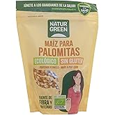 NaturGreen Popcorn Kernels 400g for Crispy Popcorn, Fiber Source, Gluten Free and Added Sugars, Vegan Friendly