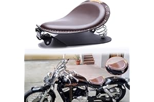 DREAMIZER Coussin de siège unique de Selle de moto à ressort pour Bobber Sportster XL883 1200 48 quarante huit Softtail Dyna Street Glide Chopper