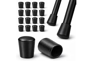 ajile rund gummispets svart skyddande finish för ytterdiameter 12 mm - påse med 16 stycken - EVT112x16