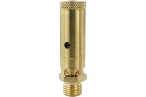 Fittingstore - TÜV-Sicherheitsventile (DN8), 6 bis 20 bar, Messing Überdruckventil Kompressor (Gewinde: G 1/4", Ansprechdruck: 11 bar)