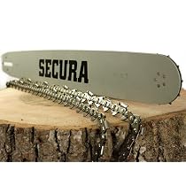 SECURA 2x Sägekette + Schwert Für Kettensägen – 0.325 Zoll, 1.3 Mm, 72 Glieder, 45 Cm, Passt Auf Husqvarna & Viele Mehr