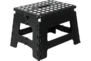 M JINGMEI Marchepied Pliable Marchepied Pliable Tabouret marchepied Pliant 9 Pouces | Tabouret Pliant antidérapant pour Enfants et Adultes | Marchepied en Plastique léger et Portable avec poignée