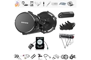 Bafang 750W Mid Drive Kit : 48V BBS02B Electric Bike Conversion Kit with Battery (Optional) & Display & Chainring for Mountain Road Ebike - BB68mm