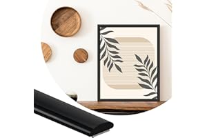 ZOWZOW 8M Peel and Stick Trim,Flexible Trim Molding for Backsplash Tile Edge, Self-Adhesive Wall Trim for Corner, Frame Decor Matte Black