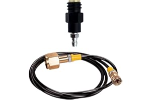 SPRUDELUX® | CO2 Adapter-Hochdruckschlauch für Crystal, Soda Max, Penguin, Play, Cool | Für Anschluss an grössere CO2 Flaschen | Wassersprudler CO2 Schlauch | (Crystal)