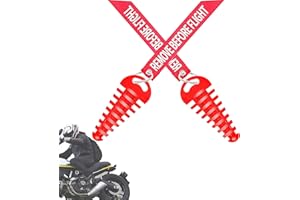 AATPUSS 2 x Exhaust Plugs, Motorcycle Exhaust Plugs, for Motorcycles, Off-Road Vehicles (Red)