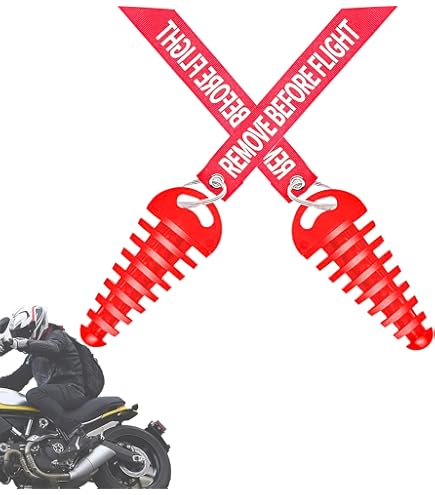Tapones Para Silenciador De Moto - Marca Acerbis, Talla única | Fáciles De Poner Y Quitar, Con Cinta De Extracción