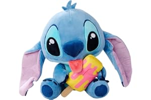Simba Peluche Disney Stitch con Polo 25 cm Felpa Suave Diseño Veraniego con Gesto Divertido Ideal para Regalar o Coleccionar Desde los Primeros Meses Producto Oficial (6315870517)
