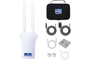 FALCON WORLD CLASS TECHNOLOGY Falcon Mobiler WLAN Router 4G Combo Deluxe WiFi LTE Antenne mit 150Mbits und Zubehörpaket für mobiles Internet im Caravan I Wohnmobil I Van I Auto I Internet Hotspot WiFi WLAN Router ohne SIM Karte