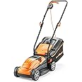 LawnMaster 1200W Electric Lawn Mower with 32cm cutting width, ideal for small lawns. With 5 adjustable cutting heights and rear roller for striped finish, 2 year guarantee