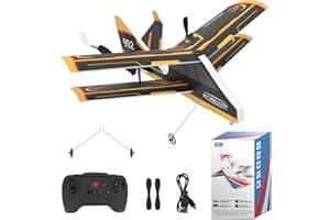 uleway Avion Télécommandé,RC Rechargeable,2,4 GHz Avion avec Gyroscope Intégré,Matériau Léger et Durable, Facile à Piloter,Avion RC pour Enfants,Cadeau pour Enfants Garçons et Filles et Débutants-992