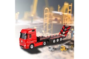 HSP Himoto Mercedes-Benz Actros - RC Ferngesteuerter Tieflader LKW mit Anhänger, 2,4GHz Edition, Sattelschlepper, Truck mit LED's, Komplett-Set Ink. Fernsteuerung