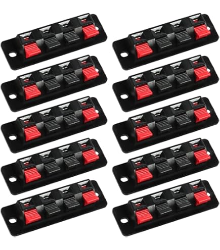 Sourcing Map 4pcs Câble Audio Seul Rang 4 Position In Bornes 65x20mm