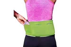 FitFeelsFun® Marsupio Sportivo con 3 borracce - con Tasca Impermeabile e Tasca per i Soldi - Fascia Porta Cellulare Running - Cintura idratazione - Jogging Fitness Corsa