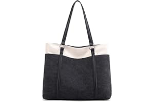 ZHONGNINGYIFENG Torba na ramię dla kobiet duża płócienna torebka na ramię do podróży pracy torebka wiele kieszeni