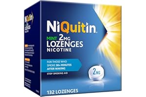NiQuitin Mint 2 mg Lozenges - Effective Smoking Craving Relief - 132 Lozenges - Long-Lasting Effect - Reduce and Quit Smoking Aid