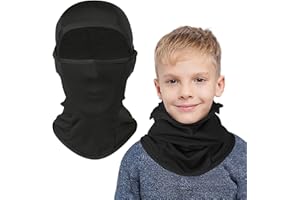 AYPOW Passamontagna in Pile Termico Bambini 2-8 Anni, Invernale Multifunzione Antivento Caldo Maschera da Sci da Ciclismo, Berretti Cappello con Scaldacollo per Ragazzi Ragazze Sport all'Aria Aperta