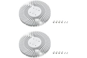 Briny River 2pcs 90mmx10mm Round Aluminum Heat Sink Cooling 10W LED Light