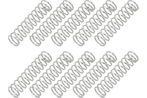 PATIKIL Molla a Compressione, Dia Filo 1mm x OD 10mm x L 40mm, 10Pz Molla a Compressione Acciaio Inossidabile 304 Kit Assortimento Piccole Molle per Riparazioni Negozio e Casa