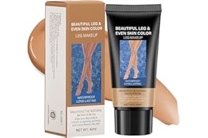 FOCUSUN Leg Makeup Waterproof No Transfer, Leg Make Up to Cover Veins, Concealer Full Coverage, Body Concealer, Tattoo Cover Up Makeup, Even Skin Tone, Easy Application(03 Brown Color,40ml)