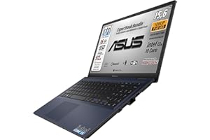 ASUS notebook, pc portatile, Cpu Intel i5 di 12Th 10 Core, Ram 16 Gb, SSD Pci Nvme da 512 Gb, 15,6 FHD, wi-fi 6, 4 Usb, Bt, Intel Iris xE, Win 11 Pro, Libre Office, pronto All'uso Gar. Italia