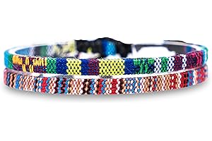 Made by Nami 2x Boho Surfer Anklet Unisex - Ethno Ankle Bracelet Set of 2 Women & Men - Handmade Beach Jewellery & Festival Accessories - Thin String Rope Anklet (Turquoise & Multi)