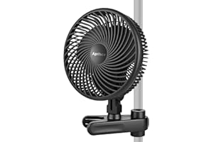 Apritsce Ventilador de Clip, 10 Velocidades Ventilador Grow, Motor EC Ventilador para Armario de Cultivo Grow