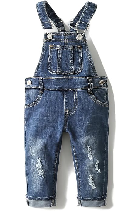 Baby Boy Overalls KIDSCOOL SPACE Baby Girls Denim Overalls,Toddler