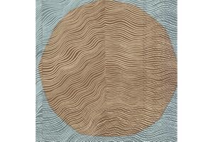 BOSTON INTERNATIONAL IHR Ideal Home Range Party Napkins Marimekko Disposable 3-Ply Paper Lunch Napkin Pack, 6.5" x 6.5", Isot Kivet Nakki Light Brown, 20-Count