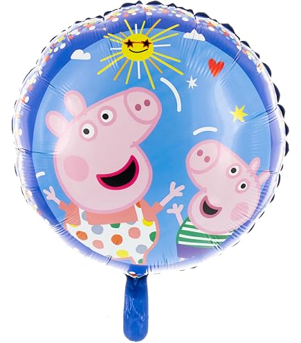 Wutz Geburtstagsdeko Für 4 Jahre – Luftballon-Set Mit Schweinchen-Motiven, Inkl. Folien- & Latexballons