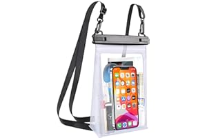 MR.LUYU Wasserdicht Handyhülle, Große Kapazität IPX8 Unterwasser Handyhülle Wasserfest Hülle Handytasche Waterproof Phone Case für iPhone 14 Pro Max 13 12 11, Samsung Smartphone bis zu 7 Zoll