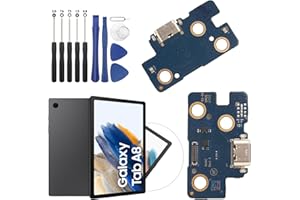 RongZy Charging Port for Samsung Galaxy Tab A8 10.5 SM-X200 Dock Connector Charger Board Flex Cable Assembly Replacement for SM-X200 with Tools