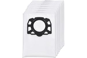Bolsas Aspiradora para Karcher WD4 WD5 WD6 WD5 / Premium / MV4 / MK5 / MV6 de KEEPOW, Bolsas de Fitro 8 Pack
