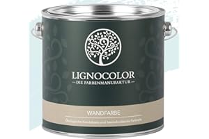 Lignocolor Wandfarbe Innenfarbe Deckenfarbe Kreidefarbe edelmatt 2,5 L (Arctic Blue)