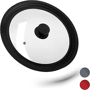 Coperchio Universale Bremermann Con Bordo In Silicone - Per Pentole 30/32/34 Cm, Vetro, Valvola Vapore - Foto 8
