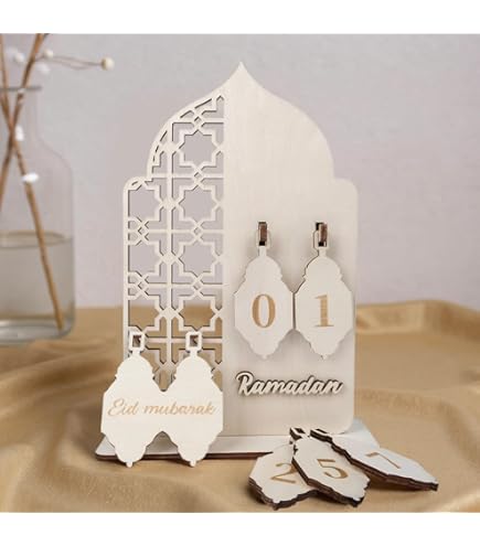 Eid Mubarak Countdown Kalender Diy Hout Ramadan De... - Grandado