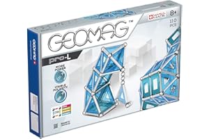 Geomag 024 PRO-L zestaw budowlany, metal niebieski i srebrny, 110 sztuk