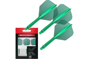TARGET Darts K Flex Integrated Dart Flight and Stems | Pack Of 3 K-Flex, Precision Moulded 2-In-1 Dart Flights And Dart Shafts | Professional Dart Accessories