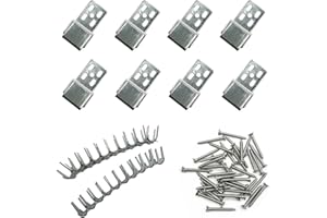 JJWNMLL 8 clips de resorte para sofá, kit de reparación de resorte para sofá, sofá y silla, reemplazo de reparación de muebles, con clips de alambre para tapicería, sofá, clavos