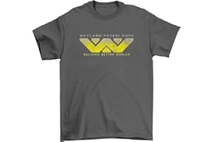JONNY COTTON Weyland Yutani Corp, Mens Regular Fit Movie Themed T-Shirt, Made from Organic Cotton