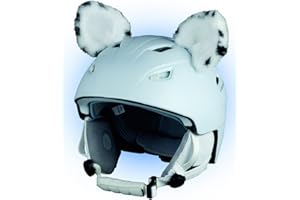 Crazy Ears Helm-Accessoires Ohren Katze Tiger Lux Frosch, Ski-Ohren geeignet für Skihelm, Motorradhelm, Fahrradhelm und vieles mehr
