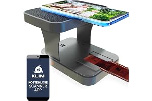KLIM K2 mobil 35 mm filmskanner – ny – bild och negativ skanner, färgfilmsats – bäst för gamla foton
