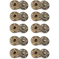 Kit Da 100 Bottoni Automatici Nel Pelle, Bottoni Automatici Nel Metallo Da 125 Mm Bottoni Automatici Nel Pelle Un 4 Colori Per Vestiti Borse~p197994438