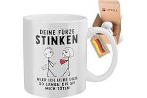 22Feels Tasse Deine Fürze Stinken Jahrestag Geschenk für Ihn Ehemann Freund Beziehung Lustig Liebesbeweis Mann Valentinstag Spruch Hochzeitstag 1 Jahr 2 Jahre Verlobter aus Keramik