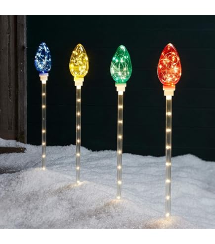 Ecd Germany Set Van 3 Tuinpalen Ster 58 Cm Decoratieve Kerstverlichting Buitenlamp Ecd Germany Set Van 3 Tuinpalen Ster 58 Cm Decoratieve Kerstverlichting Buitenlamp