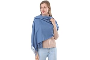 ACNCN Womens Cashmere Scarf Pashmina Shawl Wraps 300g Extra Large Cashmere Thick Scarves for Winter