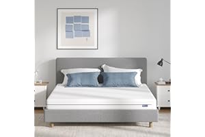 Avenco Materasso Matrimoniale 160x200, Alto 12 cm, Materassi in Schiuma di Fibra di Bambù, Materasso Reversibile, 7-Zone di Comfort, Livelli di Compattezza H3 e H4, Lavabile, Traspirante