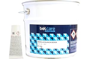 Belcare - Masilla Blanca Densa para Piedra Natural y Cerámica, Color Blanco, 6 kg