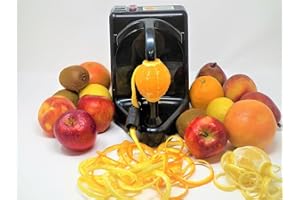 Pelamatic Orange Peeler Profesional - Pelador electrico de patatas, naranjas, tomates, kiwis, melocotones y demas frutas o verduras cuchilla acero inoxidable, 2026 (Negro)